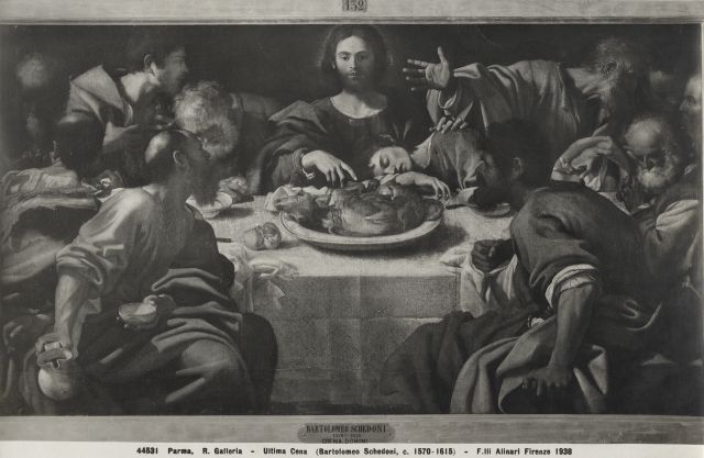 Alinari, Fratelli — Parma, R. Galleria - Ultima Cena (Bartolomeo Schedoni, c. 1575-1615) — insieme